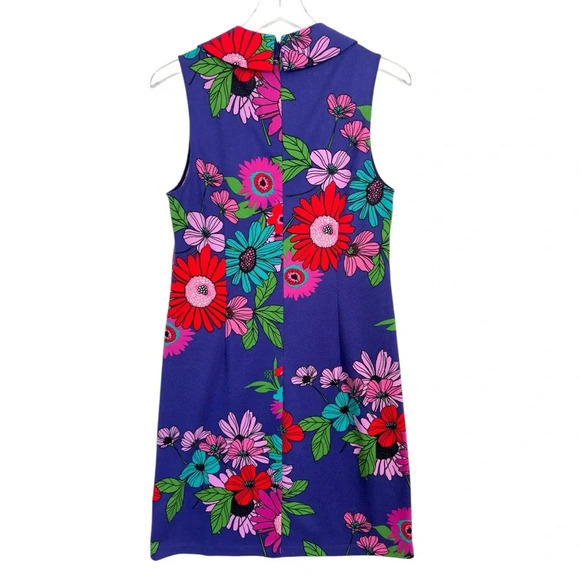 TRINA TURK Vibrant Floral Ponte‎ Knit Sleeveless Shift Dress 8 - Picture 3 of 13